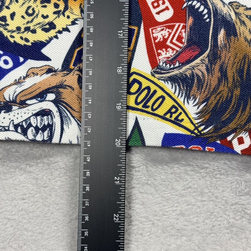 Polo Ralph Lauren Polo Shirt Boys 8 Multicolor All Over Print Chenille Logo - Picture 8 of 12